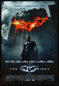 3f153 DARK KNIGHT advance DS 1sh '08 Christian Bale as Batman in a world without rules!