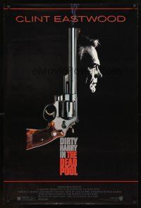 3f169 DEAD POOL 1sh '88 Clint Eastwood as tough cop Dirty Harry, cool smoking gun image!