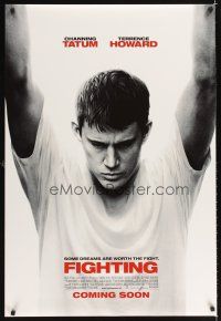 3f241 FIGHTING advance DS 1sh '09 Dito Montiel, huge close-up image of Channing Tatum!