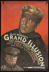 3f286 GRAND ILLUSION 1sh R12 Jean Renoir's La Grande Illusion, Erich von Stroheim, Davis art!