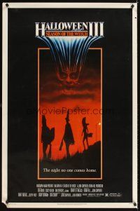 3f297 HALLOWEEN III 1sh '82 Season of the Witch, horror sequel, cool horror image!