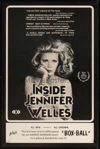 3f372 INSIDE JENNIFER WELLES/BOX BALL 1sh '77 cool image of sexy Jennifer Welles!