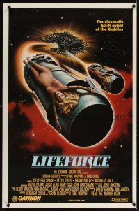 3f432 LIFEFORCE int'l 1sh '85 Tobe Hooper directed, sexy space vampires, cool sci-fi art!