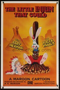 3f440 LITTLE INJUN THAT COULD Kilian 1sh '88 great Roger Rabbit & Baby Herman cartoon art!