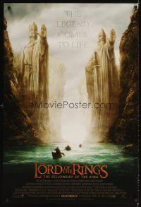 3f445 LORD OF THE RINGS: THE FELLOWSHIP OF THE RING advance 1sh '01 J.R.R. Tolkien, Argonath!