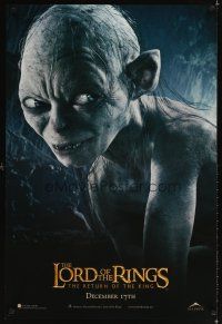 3f451 LORD OF THE RINGS: THE RETURN OF THE KING Gollum style teaser 1sh '03 great image of Gollum!