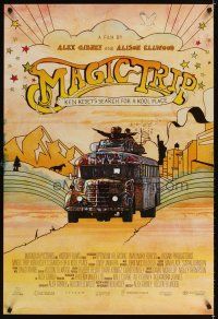 3f477 MAGIC TRIP DS 1sh '11 Ken Kesey's search for a Kool Place, image of hippie bus & art!