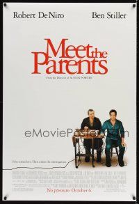 3f501 MEET THE PARENTS advance DS 1sh '00 Robert De Niro giving Ben Stiller a lie detector test!
