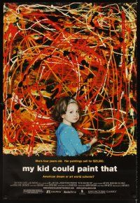 3f543 MY KID COULD PAINT THAT DS 1sh '07 Amir Bar-Lev, image of child painter Marla Olmstead!
