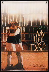 3f544 MY LIFE AS A DOG 1sh '85 Lasse Hallstrom's Mitt liv som hund, cute image of kids!