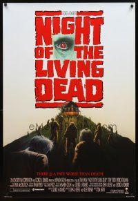 3f553 NIGHT OF THE LIVING DEAD 1sh '90 Tom Savini directed, George Romero, Patricia Tallman!