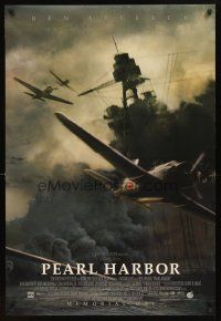 3f580 PEARL HARBOR advance DS 1sh '01 Ben Affleck, World War II fighter planes over battleship!