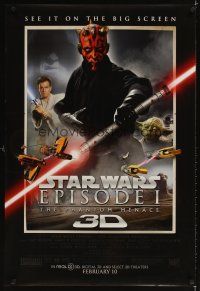 3f588 PHANTOM MENACE advance DS 1sh R12 George Lucas, Star Wars Episode I, art by Drew Struzan!