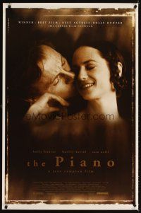 3f593 PIANO 1sh '93 romantic image of Holly Hunter, Harvey Keitel!