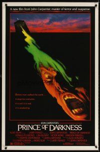 3f604 PRINCE OF DARKNESS 1sh '87 John Carpenter, it is evil and it is real, cool horror image!