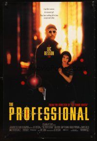 3f610 PROFESSIONAL DS 1sh '94 Luc Besson's Leon, Jean Reno, youngest Natalie Portman!