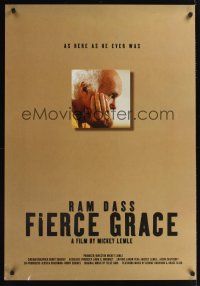 3f623 RAM DASS, FIERCE GRACE arthouse 1sh '01 Mickey Lemle, life story of Baba Ram Dass!