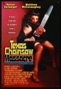 3f647 RETURN OF THE TEXAS CHAINSAW MASSACRE 1sh R96 Matthew McConaughey, great image!