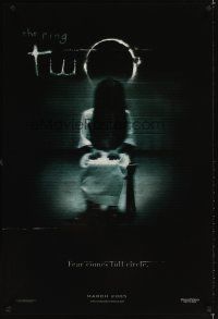3f651 RING 2 teaser DS 1sh '05 Hdieo Nakata directed, great image from horror sequel!