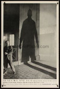 3f689 SHADOWS & FOG 1sh '92 cool photographic image of Woody Allen by Brian Hamill!