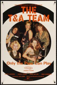 3f759 T & A TEAM 1sh '84 Joanna Storm, Tanya Lawson, Carol Cross, sexy girls in camo w/guns!