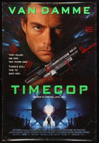 3f785 TIMECOP 1sh '94 Jean-Claude Van Damme still has time to save his dead wife!