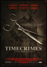 3f786 TIMECRIMES DS 1sh '07 Los Cronocrimenes, horror sci-fi, Karra Elejalde, Nacho Vigalondo!
