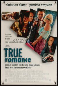 3f800 TRUE ROMANCE DS 1sh '93 Christian Slater, Patricia Arquette, written by Quentin Tarantino!