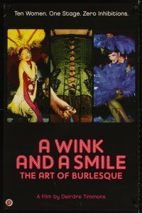3f856 WINK & A SMILE 1sh '08 Deidre Allen Timmons, burlesque, great colorful images!