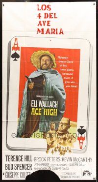 3d479 ACE HIGH int'l 3sh '69 Eli Wallach, Terence Hill, spaghetti western, ace of spades design!