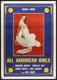 3d686 ALL-AMERICAN GIRLS 2: IN HEAT Italian 1p '84 full-length sexy naked Shauna Grant!