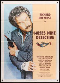 3d693 BIG FIX Italian 1p '79 great close image of detective Richard Dreyfuss with crayon in his gun!