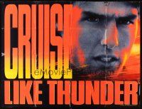 3d023 DAYS OF THUNDER subway poster '90 super c/u of angry NASCAR race car driver Tom Cruise!