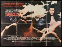 3d024 DRACULA Spanish/U.S. subway poster '79 Bram Stoker, vampire Frank Langella & sexy girl!