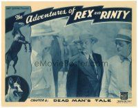 3e159 ADVENTURES OF REX & RINTY chapter 6 LC '35 c/u of tense situation, German Shepherd in border!