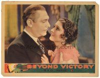 3e213 BEYOND VICTORY LC '31 romantic close up of Lew Cody & pretty Marion Shilling!