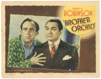 3e244 BROTHER ORCHID LC '40 great close up of Edward G Robinson & worried Allen Jenkins!