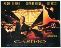 3e264 CASINO LC '95 Martin Scorsese directed, great close up of gambler Robert De Niro!