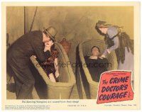 3e309 CRIME DOCTOR'S COURAGE LC '45 Lupita Tovar & Anthony Caruso are roused from their sleep!