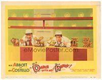 3e322 DANCE WITH ME HENRY LC #8 '56 Bud Abbott & Lou Costello in a crazy mixed up comedy carnival!