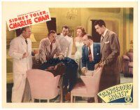 3e327 DANGEROUS MONEY LC #2 '46 Sidney Toler as Charlie Chan with cast around dead body!