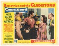3e346 DEMETRIUS & THE GLADIATORS LC #5 '54 Victor Mature & Susan Hayward in sequel to The Robe!