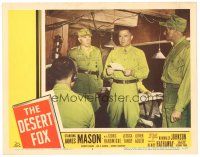 3e347 DESERT FOX LC #3 '51 James Mason as Field Marshal Erwin Rommel briefing his troops!