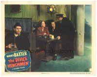3e351 DEVIL'S HENCHMEN LC #3 '49 Warner Baxter eavesdrops on Regis Toomey & Mary Beth Hughes!