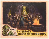 3e378 DR. TERROR'S HOUSE OF HORRORS LC '43 great voodoo ceremony by giant cat statue!