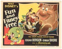 3e424 FUN & FANCY FREE LC #3 '47 Mickey, Goofy, Donald, Edgar Bergen & Charlie McCarthy + giant!