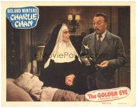 3e449 GOLDEN EYE LC #4 '48 Roland Winters as Charlie Chan with Evelyn Brent & bandaged man!