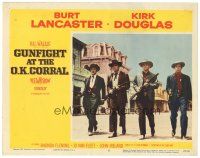 3e465 GUNFIGHT AT THE O.K. CORRAL LC #5 '57 Lancaster, Douglas & the Earps at movie's climax!