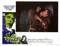 3e495 HORROR ON SNAPE ISLAND LC #6 '72 creepy Gary Hamilton silences Jill Haworth, Tower of Evil!