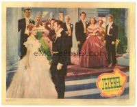 3e533 JEZEBEL LC '38 Henry Fonda & crowd watch Bette Davis smile at George Brent, William Wyler!